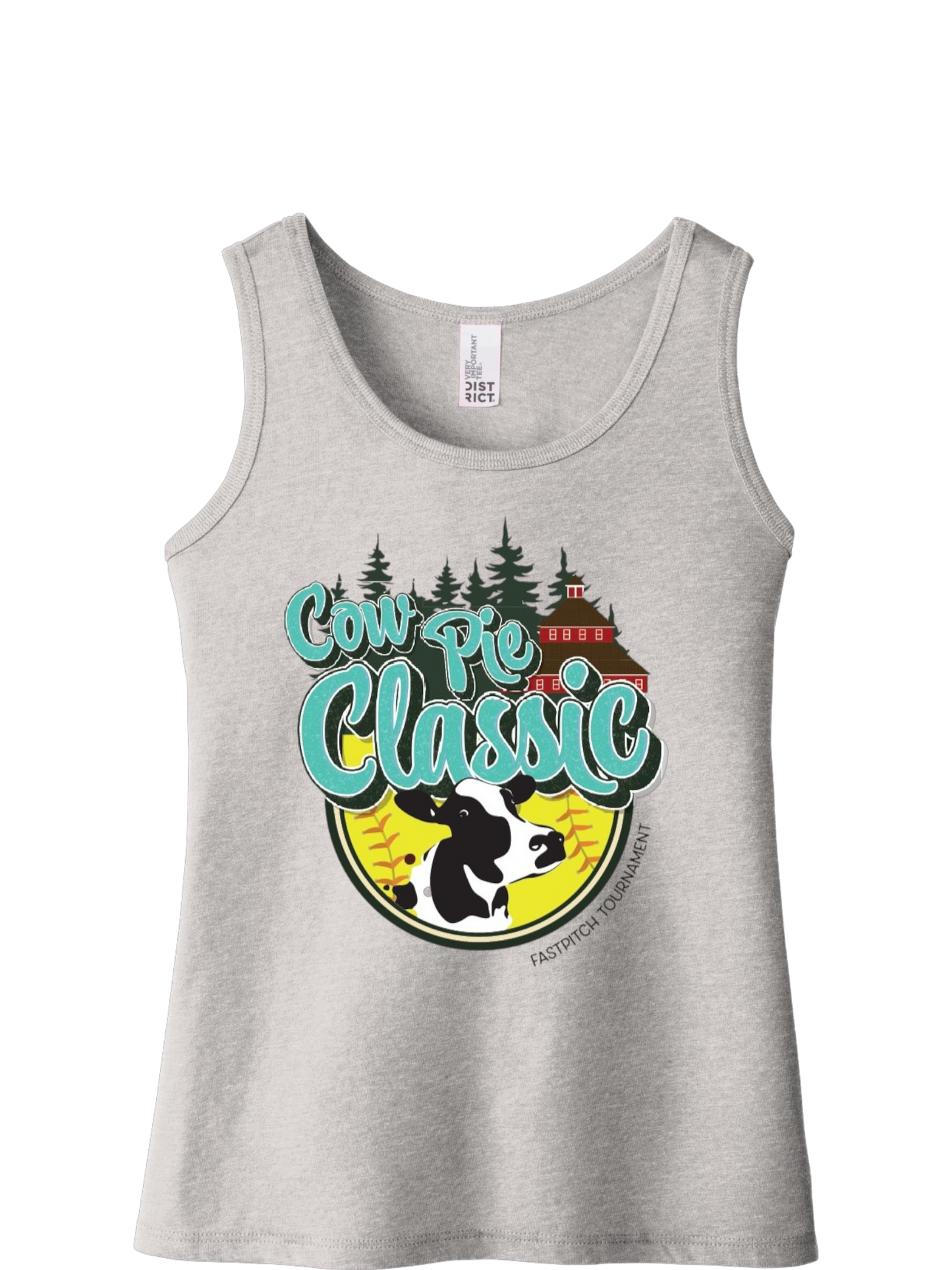 Ladies + Girls Cow Pie Classic Tank Tops