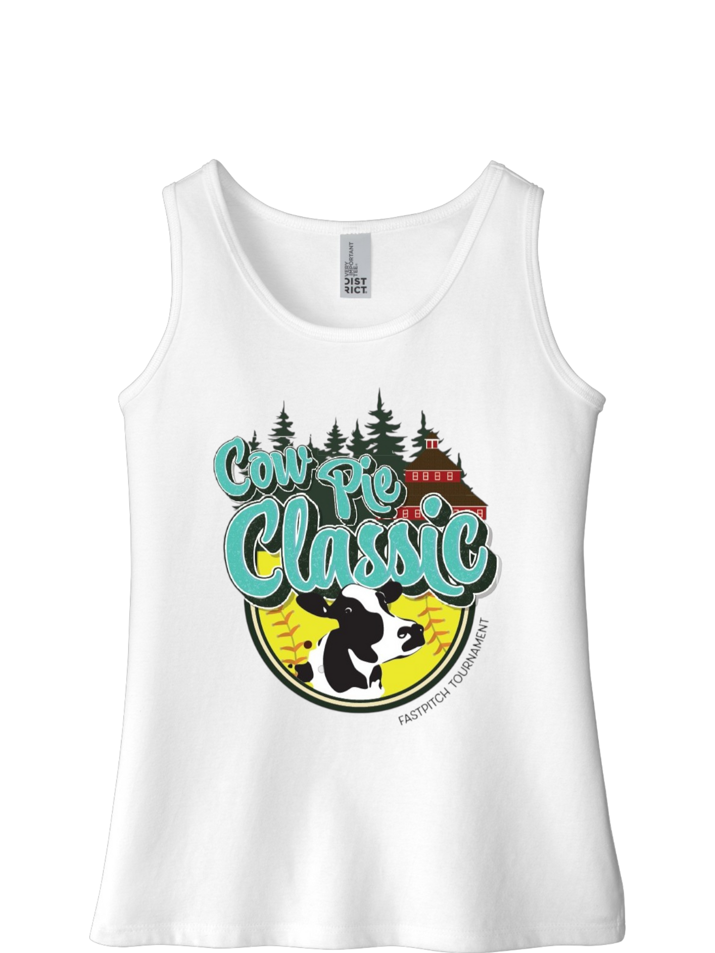 Ladies + Girls Cow Pie Classic Tank Tops